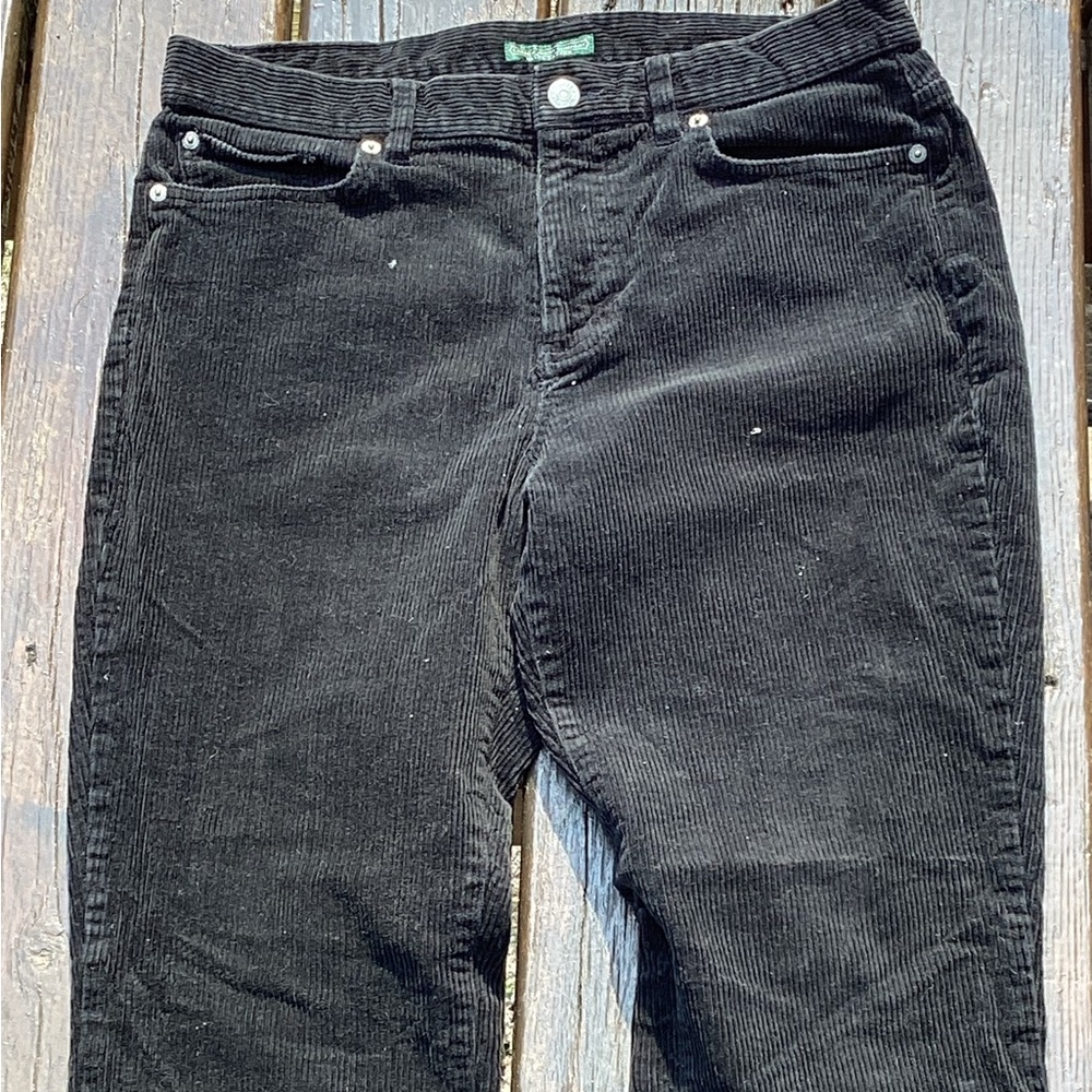👖Eddie Bauer’s Chocolate Corduroys High Waist Fit Sz 10 Long